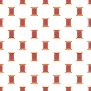 Oriental seamless pattern with ancient chinese scrolls design 库存插图