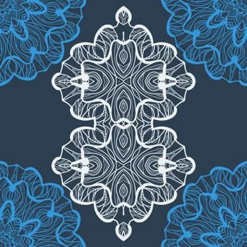Oriental Seamless Pattern. Stock Illustration