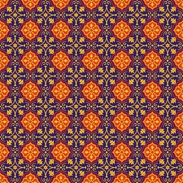 Oriental seamless pattern. Stock Illustration