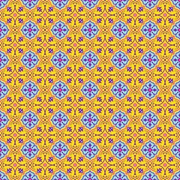 Oriental seamless pattern. Stock Illustration
