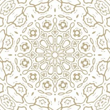 Oriental Seamless Vector Pattern - Repeating ornament for textile, wraping paper Stockillustratie