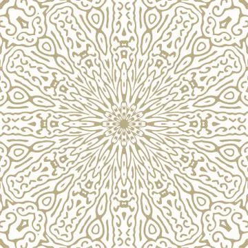 Oriental Seamless Vector Pattern - Repeating ornament for textile, wraping paper Stock Illustration