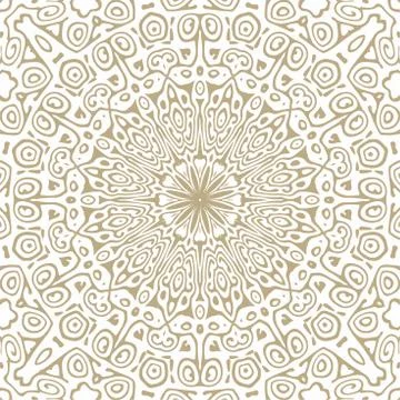 Oriental Seamless Vector Pattern - Repeating ornament for textile, wraping paper Stock Illustration