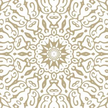 Oriental Seamless Vector Pattern - Repeating ornament for textile, wraping paper Stockillustratie