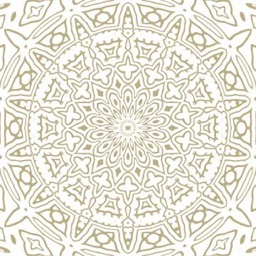 Oriental Seamless Vector Pattern - Repeating ornament for textile, wraping paper Stock Illustration