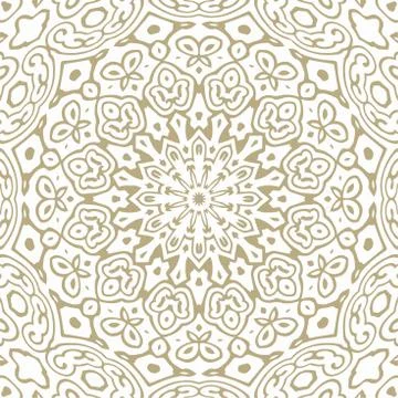 Oriental Seamless Vector Pattern - Repeating ornament for textile, wraping paper Illustrazione stock