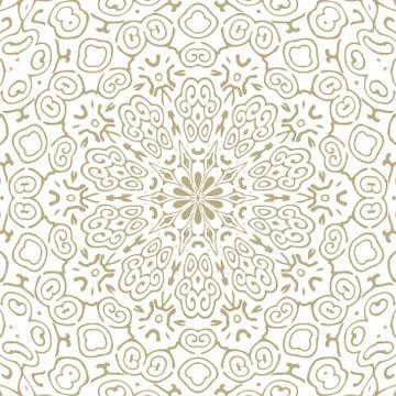 Oriental Seamless Vector Pattern - Repeating ornament for textile, wraping paper Stockillustratie