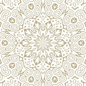 Oriental Seamless Vector Pattern - Repeating ornament for textile, wraping paper Illustrazione stock