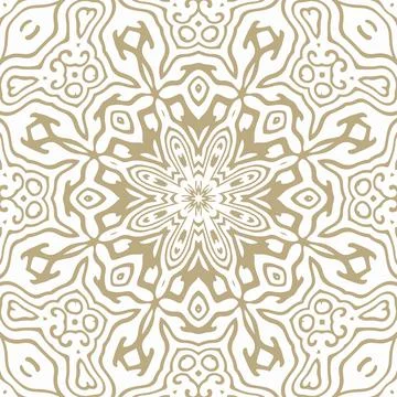 Oriental Seamless Vector Pattern - Repeating ornament for textile, wraping paper Illustrazione stock