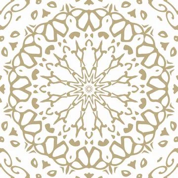 Oriental Seamless Vector Pattern - Repeating ornament for textile, wraping paper Illustrazione stock