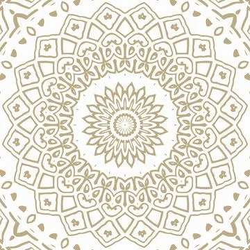 Oriental Seamless Vector Pattern - Repeating ornament for textile, wraping paper Illustrazione stock