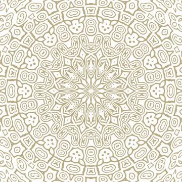 Oriental Seamless Vector Pattern - Repeating ornament for textile, wraping paper Stock Illustration