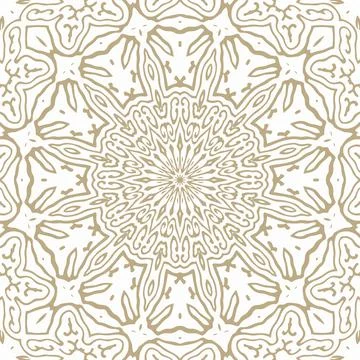 Oriental Seamless Vector Pattern - Repeating ornament for textile, wraping paper Illustrazione stock