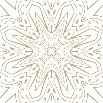 Oriental Seamless Vector Pattern - Repeating ornament for textile, wraping paper Stock Illustration