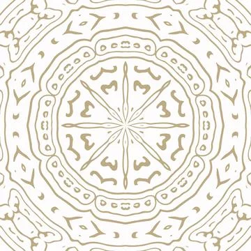 Oriental Seamless Vector Pattern - Repeating ornament for textile, wraping paper Illustrazione stock
