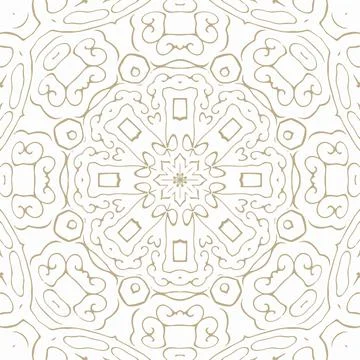 Oriental Seamless Vector Pattern - Repeating ornament for textile, wraping paper Stockillustratie