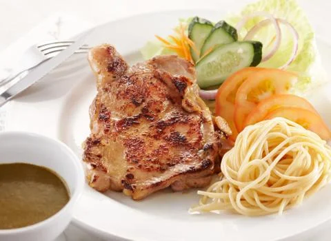 Oriental spice chicken Stock Photos