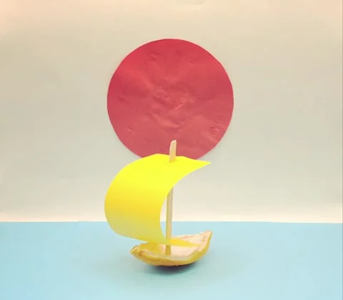 An Oriental-style boat Stock Footage 335082736