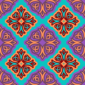 Oriental style Islam seamless pattern. holiday of Ramadan Mubarak background. Stock Illustration