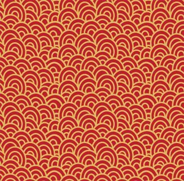 Oriental style seamless pattern Stock Illustration