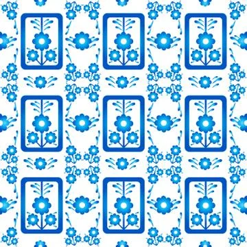 Oriental style seamless pattern vector nine Stock-Illustration