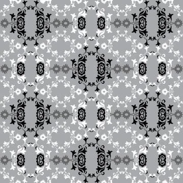 Oriental style seamless pattern vector fifteen Stock Illustration