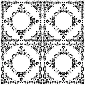 Oriental style seamless pattern vector twelve Stock-Illustration