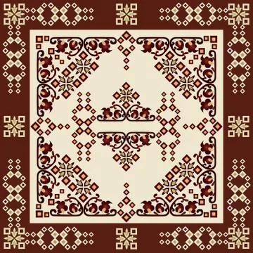 Oriental style seamless pattern vector seventeen Stock Illustration