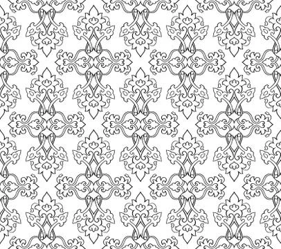 Oriental stylized ornament. Stock Illustration