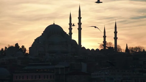 Oriental Sunset Stock Footage 53473496