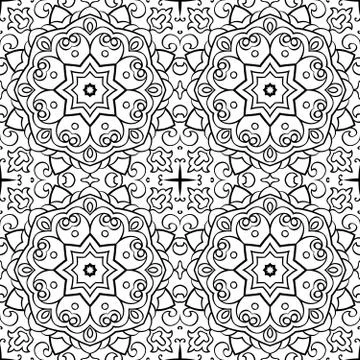 Oriental template for carpet. Stock Illustration