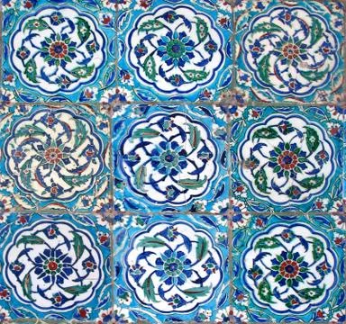 Oriental tiles Stock Photos