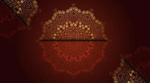 Oriental unique modern cool gradient luxury color mandala art background 스톡 일러스트