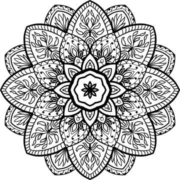 Oriental vector abstract mandala. Stock Illustration