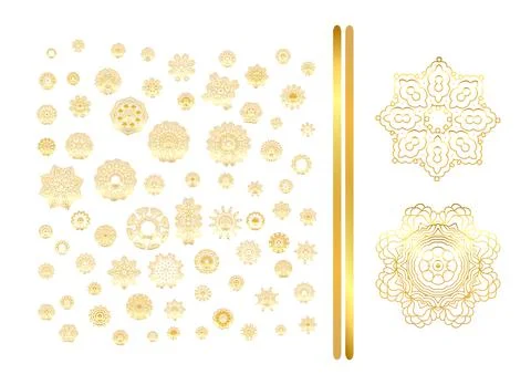 Oriental vector gold pattern 스톡 일러스트