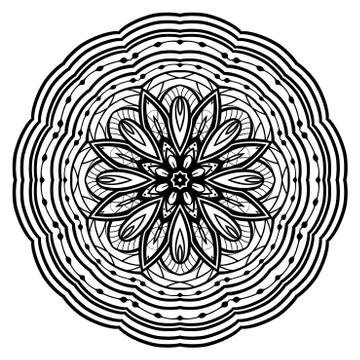 Oriental vector mandala. Stock Illustration