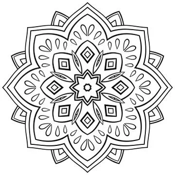 Oriental vector ornament. Illustrazione stock