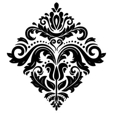 Oriental Vector Pattern With 3D Elements Ilustración de archivo