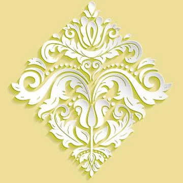 Oriental Vector Pattern With 3D Elements Illustrazione stock