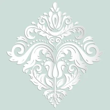 Oriental Vector Pattern With 3D Elements Illustrazione stock