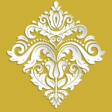 Oriental Vector Pattern With 3D Elements Stock Illustration
