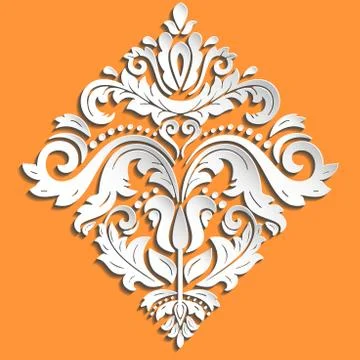 Oriental Vector Pattern. 3D Elements Stock Illustration