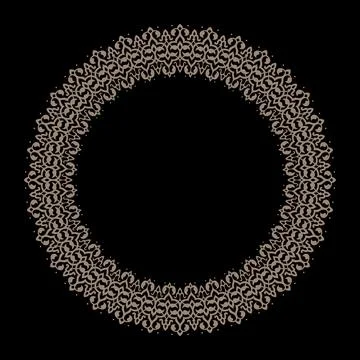 Oriental vector pattern with arabesques and floral elements. An intricate Stock Illustration
