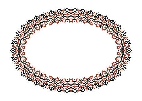 Oriental vector pattern with arabesques and floral elements. An intricate Illustrazione stock