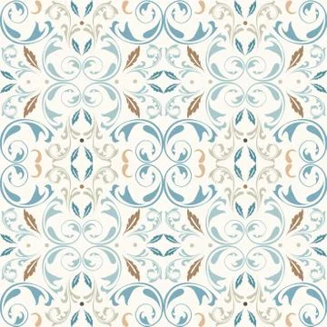 Oriental vector pattern with  arabesques elements Stockillustratie