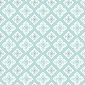 Oriental vector pattern with damask Stock Illustration