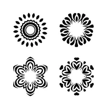Oriental vector pattern set Illustrazione stock