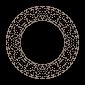 Oriental vector pattern. Traditional classic ornament. Pattern of Turkic people, Stock Illustration