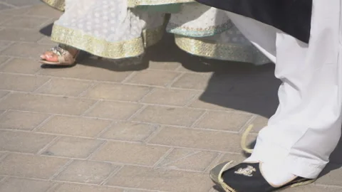 Oriental wedding feet Stock Footage 86475985