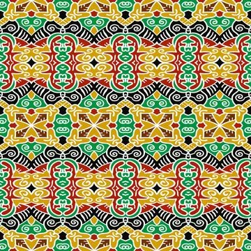 Orientale Bordüre seamless pattern vector graphic with oriental ornaments .. Foto stock